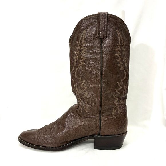 Dan Post Men’s Size 12 EW Brown Leather Round Toe Pull On Western Boots P2555 - Picture 3 of 14